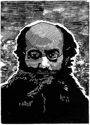 Piotr Kropotkin, linoleumsnitt